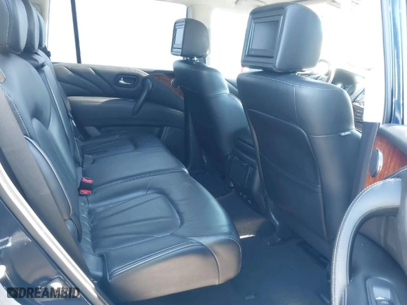 2017 Infiniti QX80 with VIN JN8AZ2NC9H9431960, listed as a IAAI auction lot 41725582 with 1 mi miles. Bid and sale history available at carsss.com. Image 8.