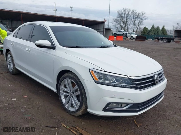 2018 Volkswagen Passat 2.0T SE with VIN 1VWBA7A35JC018885, listed as a IAAI auction lot 41955324 with 107,046 mi miles. Bid and sale history available at carsss.com. Image 1.