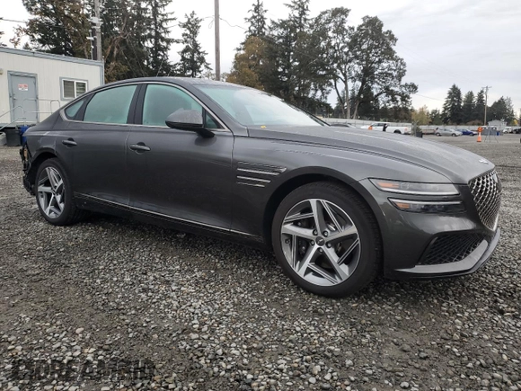 2024 Genesis G80 Sport with VIN KMTGB4SD8RU205301, listed as a Copart auction lot 77671514 with 11,994 mi miles and Salvage Title. Bid and sale history available at DreamBid. Image 4.