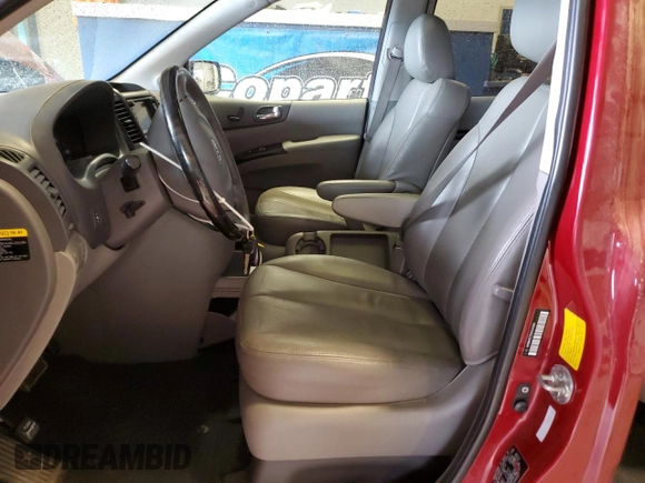 2012 Kia Sedona EX with VIN KNDMH4C75C6503969, listed as a Copart auction lot 54177734 with 190,995 mi miles and Salvage Title. Bid and sale history available at carsss.com. Image 7.