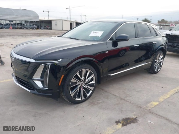 2023 Cadillac LYRIQ RWD Luxury with VIN 1GYKPMRK5PZ000706, listed as a IAAI auction lot 41317755 with 23,456 mi miles. Bid and sale history available at carsss.com. Image 2.