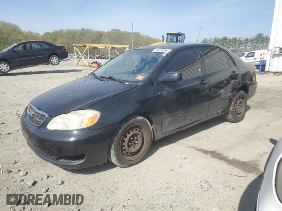 2007 Toyota Corolla CE with VIN 2T1BR32E27C756003, listed as a Copart auction lot 54604095 with 159,580 mi miles and Clean Title. Bid and sale history available at carsss.com. Image 1.