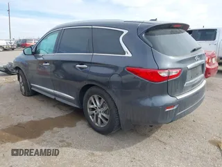 2014 Infiniti QX60 with VIN 5N1AL0MM2EC543778, listed as a IAAI auction lot 41587616 with Not Provided miles and . Bid and sale history available at carsss.com. Image 3.