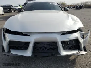 2023 Toyota GR Supra 3.0 with VIN WZ1DB0G00PW055929, listed as a Copart auction lot 76407574 with 16,889 mi miles and Salvage Title. Bid and sale history available at carsss.com. Image 5.