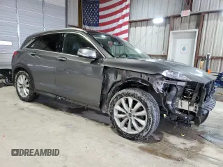2019 Infiniti QX50 Luxe with VIN 3PCAJ5M35KF114440, listed as a Copart auction lot 46131485 with 70,308 mi miles and Salvage Title. Bid and sale history available at DreamBid. Image 4.