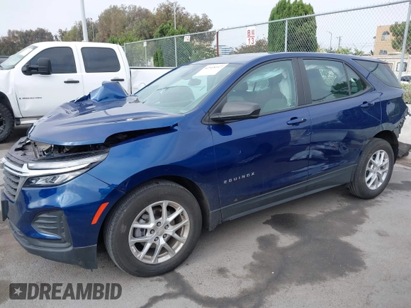 2023 Chevrolet Equinox LS with VIN 3GNAXHEG9PL170527, listed as a IAAI auction lot 42518147 with 35,716 mi miles and . Bid and sale history available at DreamBid. Image 17.