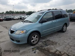 2002 Mazda MPV LX with VIN JM3LW28J120318319, listed as a Copart auction lot 65161833 with 133,181 mi miles and Non Repairable. Bid and sale history available at carsss.com. Image 1.