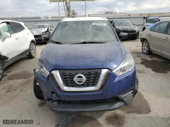 2018 Nissan Kicks SV with VIN 3N1CP5CU9JL511928, listed as a Copart auction lot 83974934 with 47,966 mi miles and Salvage Title. Bid and sale history available at carsss.com. Image 5.