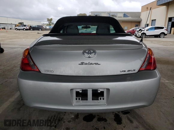 2006 Toyota Solara SE V6 with VIN 4T1FA38P26U087956, listed as a Copart auction lot 53656955 with 91,866 mi miles and Salvage Title. Bid and sale history available at carsss.com. Image 6.