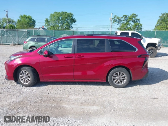 2022 Toyota Sienna LE с VIN 5TDKRKEC7NS095271, выставлен на аукционе IAAI как лот 41998721 с пробегом 37 014 миль миль и . История ставок и продаж доступна на DreamBid. Изображение 14.