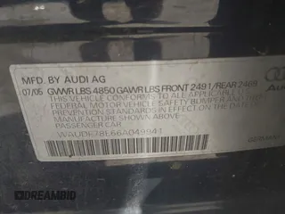 2006 Audi A4 2.0T z VIN WAUDF78E66A049941, wystawiony jako IAAI lot #42446760 z przebiegiem 160 610 mil mil oraz . Historia ofert i sprzedaży dostępna na DreamBid. Obrazek 9.