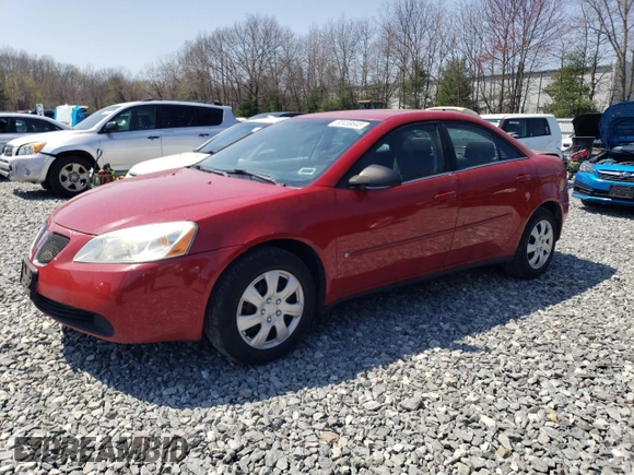 2006 Pontiac G6 with VIN 1G2ZF55BX64246346, listed as a Copart auction lot 53459645 with 184,888 mi miles and Clean title. Bid and sale history available at DreamBid. Image 1.