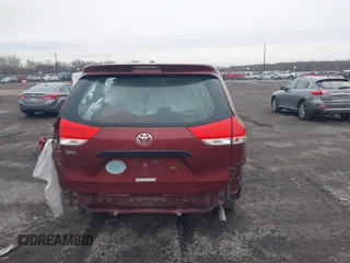 2014 Toyota Sienna L with VIN 5TDZK3DC8ES477402, listed as a IAAI auction lot 41494073 with 102,063 mi miles. Bid and sale history available at carsss.com. Image 16.