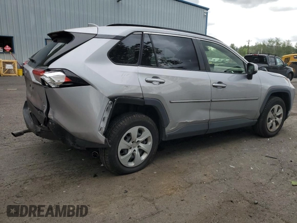 2019 Toyota RAV4 LE with VIN JTMG1RFV4KD004180, listed as a Copart auction lot 57127095 with 71,454 mi miles and Salvage title. Bid and sale history available at DreamBid. Image 3.