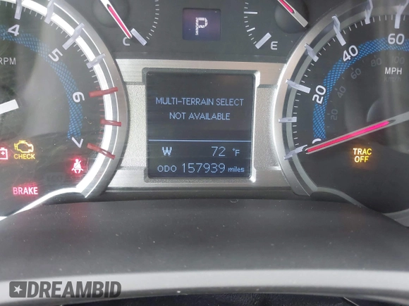 2019 Toyota 4Runner SR5 with VIN JTEBU5JR5K5694290, listed as a IAAI auction lot 42175121 with 157,939 mi miles and . Bid and sale history available at DreamBid. Image 16.