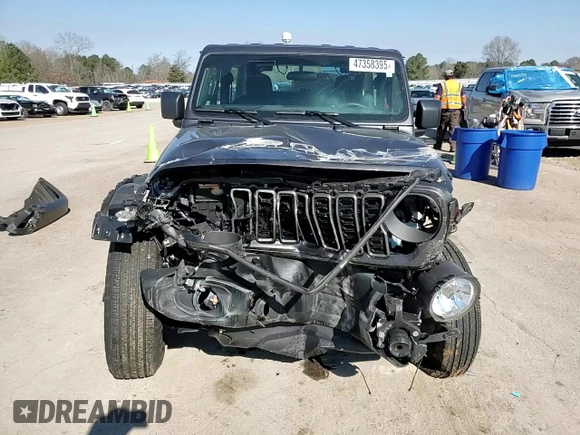 2024 Jeep Wrangler Sport with VIN 1C4PJXAN0RW366873, listed as a Copart auction lot 47358395 with 10,933 mi miles and Salvage title. Bid and sale history available at DreamBid. Image 11.