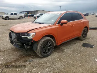 2022 Audi Q3 S line Premium Plus with VIN WA1EECF3XN1148727, listed as a Copart auction lot 58701025 with 43,954 mi miles and Salvage title. Bid and sale history available at DreamBid. Image 1.