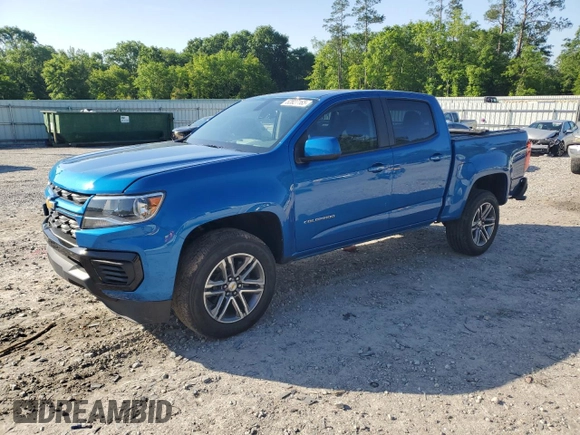 2022 Chevrolet Colorado 2WD Work Truck with VIN 1GCGSBEN9N1108434, listed as a Copart auction lot 52827165 with 77,428 mi miles and Salvage title. Bid and sale history available at DreamBid. Image 1.