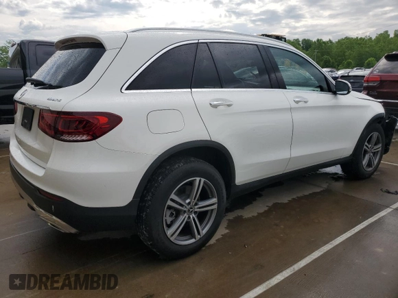 2020 Mercedes-Benz GLC 300 with VIN WDC0G8EB5LF694586, listed as a Copart auction lot 56115425 with 49,309 mi miles and Salvage title. Bid and sale history available at DreamBid. Image 3.