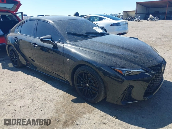 2023 Lexus IS 500 F Sport Performance z VIN JTHAP1D25P5003215, wystawiony jako IAAI lot #41709746 z przebiegiem 20 585 mil mil oraz . Historia ofert i sprzedaży dostępna na DreamBid. Obrazek 1.