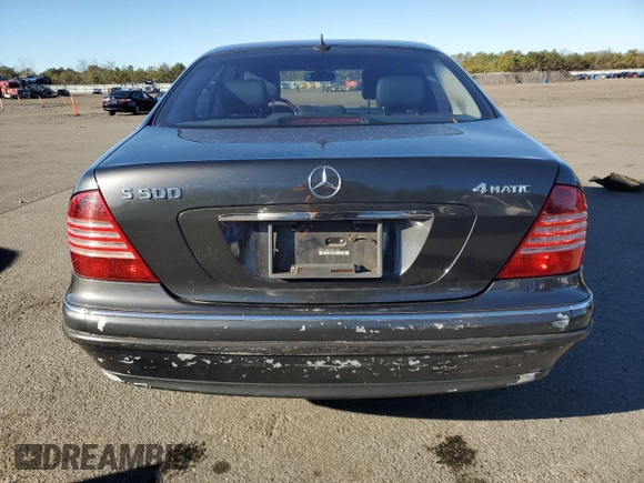 2004 Mercedes-Benz S-Class 5.0L with VIN WDBNG84J04A407348, listed as a Copart auction lot 80430614 with 160,172 mi miles and Salvage Title. Bid and sale history available at carsss.com. Image 6.