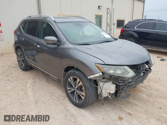 2017 Nissan Rogue SV with VIN 5N1AT2MT0HC889383, listed as a IAAI auction lot 42073498 with 319,134 mi miles and . Bid and sale history available at DreamBid. Image 1.