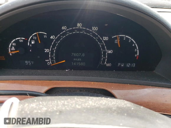 2000 Mercedes-Benz S 320/430/500 z VIN WDBNG70J8YA111998, wystawiony jako Copart lot #68190024 z przebiegiem 141 580 mil mil oraz Czysty tytuł • Clean title. Historia ofert i sprzedaży dostępna na DreamBid. Obrazek 9.