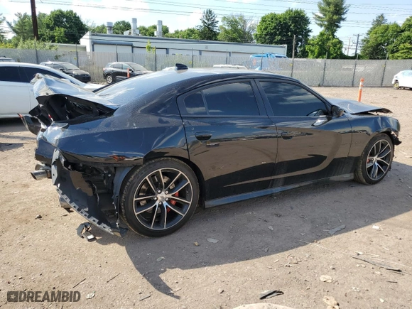 2017 Dodge Charger R/T Scat Pack with VIN 2C3CDXGJ4HH644315, listed as a Copart auction lot 58975454 with 0 mi miles and Salvage Title. Bid and sale history available at carsss.com. Image 3.