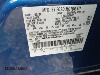 2024 Ford Maverick XL с VIN 3FTTW8A36RRA88861, выставлен на аукционе IAAI как лот 42364234 с пробегом 12 015 миль миль и . История ставок и продаж доступна на DreamBid. Изображение 9.