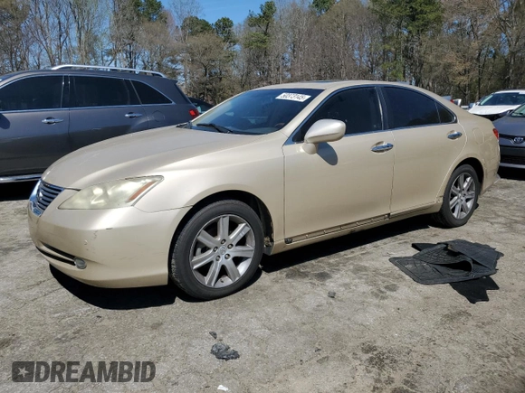 2007 Lexus ES 350 with VIN JTHBJ46G572102506, listed as a Copart auction lot 50373145 with 192,705 mi miles and Non Repairable. Bid and sale history available at carsss.com. Image 1.