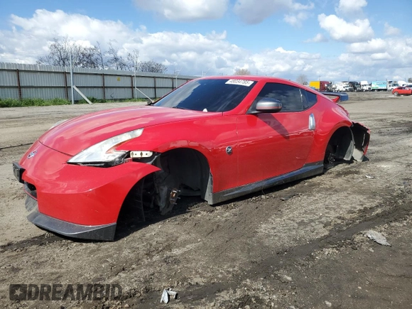 2014 Nissan 370Z Nismo with VIN JN1AZ4EH5EM630146, listed as a Copart auction lot 48034785 with Not Provided miles and Salvage Title. Bid and sale history available at DreamBid. Image 1.
