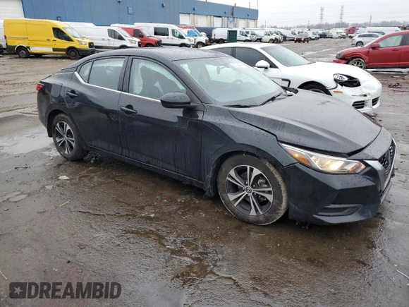 2021 Nissan Sentra SV with VIN 3N1AB8CV1MY203790, listed as a Copart auction lot 85794494 with 37,625 mi miles and Non repairable. Bid and sale history available at DreamBid. Image 4.