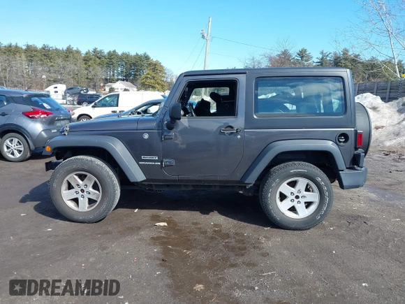 2017 Jeep Wrangler Sport with VIN 1C4AJWAG4HL722176, listed as a IAAI auction lot 41699752 with 72,491 mi miles and . Bid and sale history available at DreamBid. Image 15.