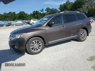 2016 Nissan Pathfinder SL with VIN 5N1AR2MN8GC652137, listed as a Copart auction lot 53731415 with 105,198 mi miles and Salvage title. Bid and sale history available at DreamBid. Image 1.
