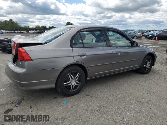 2004 Honda Civic LX z VIN 2HGES16514H556393, wystawiony jako Copart lot #58419375 z przebiegiem 153 990 mil mil oraz Szkoda całkowita • Salvage title. Historia ofert i sprzedaży dostępna na DreamBid. Obrazek 3.