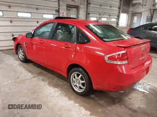 2008 Ford Focus SE with VIN 1FAHP35N48W169344, listed as a IAAI auction lot 41727580 with 203,596 mi miles. Bid and sale history available at carsss.com. Image 3.