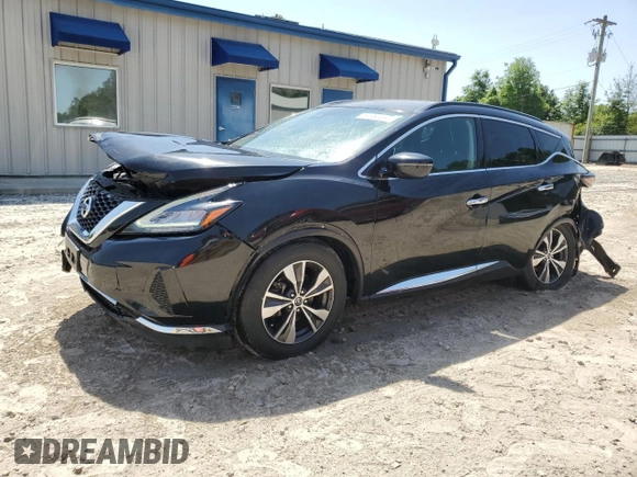 2020 Nissan Murano SV with VIN 5N1AZ2BS1LN124611, listed as a Copart auction lot 57388685 with 66,779 mi miles and Salvage title. Bid and sale history available at DreamBid. Image 1.