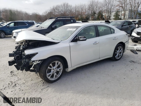 2013 Nissan Maxima SV z VIN 1N4AA5AP5DC823253, wystawiony jako Copart lot #87512605 z przebiegiem Nie podano mil oraz Czysty tytuł • Clean title. Historia ofert i sprzedaży dostępna na DreamBid. Obrazek 1.