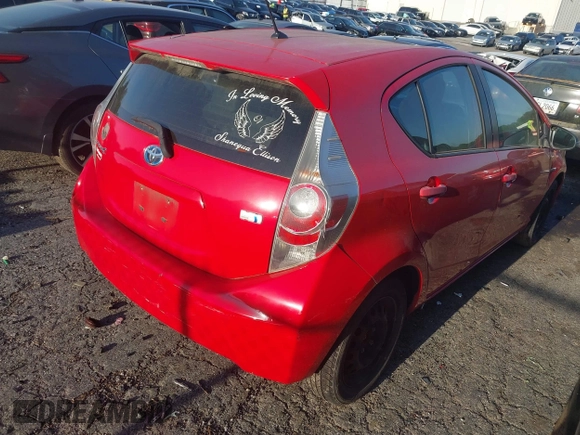 2013 Toyota Prius One with VIN JTDKDTB35D1542734, listed as a IAAI auction lot 42034971 with 207,410 mi miles and . Bid and sale history available at DreamBid. Image 4.