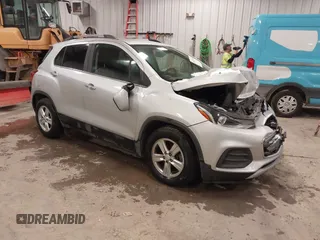 2018 Chevrolet Trax LT with VIN KL7CJLSB6JB728001, listed as a IAAI auction lot 41167667 with 114,702 mi miles. Bid and sale history available at carsss.com. Image 1.