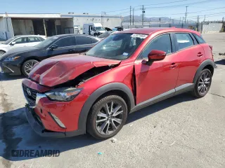 2018 Mazda CX-3 Touring with VIN JM1DKDC78J1307830, listed as a Copart auction lot 47021665 with 39,088 mi miles and Salvage Title. Bid and sale history available at carsss.com. Image 1.