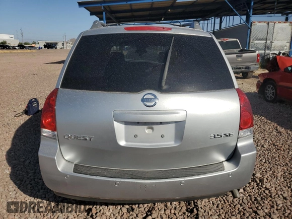 2004 Nissan Quest SE with VIN 5N1BV28U24N322737, listed as a Copart auction lot 78308304 with 137,991 mi miles and Salvage Title. Bid and sale history available at carsss.com. Image 6.