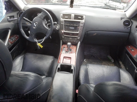2008 Lexus IS 250 with VIN JTHBK262585063129, listed as a Copart auction lot 44856875 with Not provided miles and Salvage title. Bid and sale history available at DreamBid. Image 8.