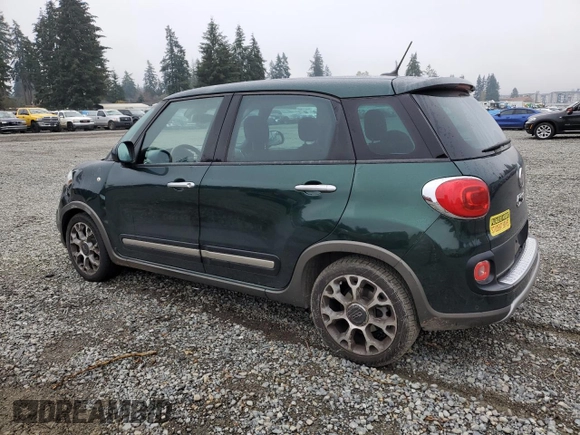 2014 FIAT 500L Trekking with VIN ZFBCFADH7EZ019538, listed as a Copart auction lot 82494444 with 18,550 mi miles and Salvage Title. Bid and sale history available at carsss.com. Image 2.