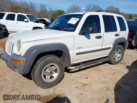2004 Jeep Liberty Sport with VIN 1J4GK48K44W267418, listed as a IAAI auction lot 41591036 with 181,453 mi miles and . Bid and sale history available at DreamBid. Image 2.