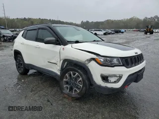2019 Jeep Compass Trailhawk with VIN 3C4NJDDB0KT671213, listed as a Copart auction lot 49506685 with 77,985 mi miles and Salvage Title. Bid and sale history available at carsss.com. Image 4.