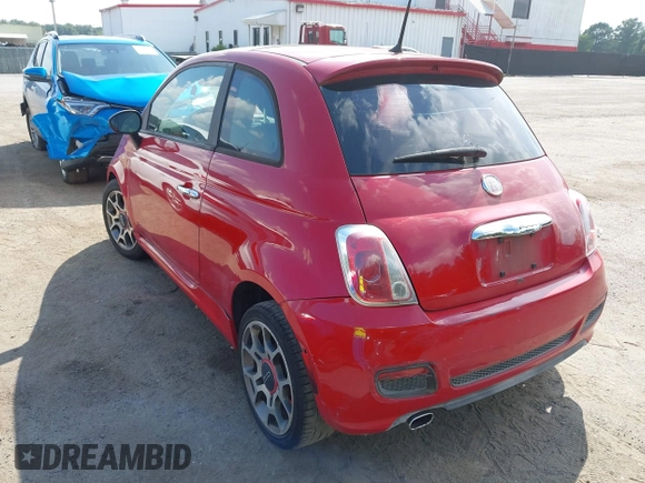2012 FIAT 500 Sport with VIN 3C3CFFBR7CT352210, listed as a IAAI auction lot 42744930 with 165,449 mi miles and . Bid and sale history available at DreamBid. Image 3.