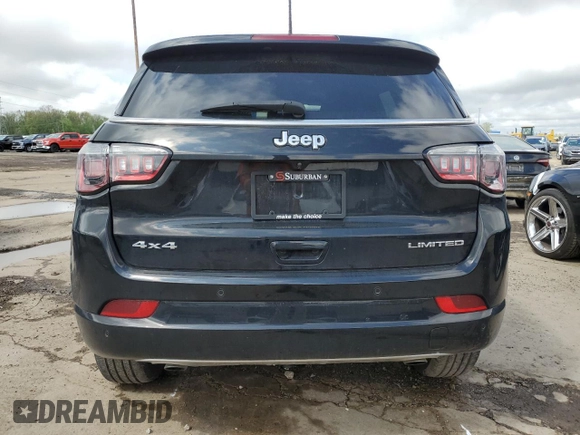 2023 Jeep Compass Limited with VIN 3C4NJDCN7PT519867, listed as a Copart auction lot 55851305 with 18,058 mi miles and Salvage title. Bid and sale history available at DreamBid. Image 6.