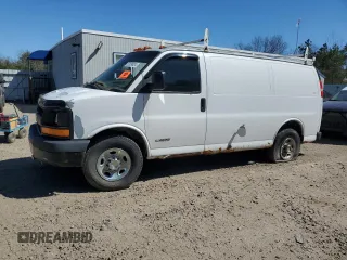 2006 Chevrolet Express Cargo Van with VIN 1GCGG25V561211868, listed as a Copart auction lot 69066834 with Not Provided miles and Non Repairable. Bid and sale history available at carsss.com. Image 1.