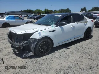 2013 Kia Optima SX with VIN 5XXGR4A69DG175625, listed as a Copart auction lot 60569165 with 125,827 mi miles and Salvage title. Bid and sale history available at DreamBid. Image 1.